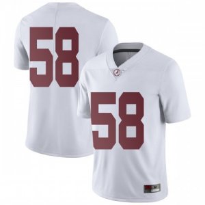 Men's Alabama Crimson Tide #58 Christian Barmore White Limited NCAA College Football Jersey 2403ILQG6